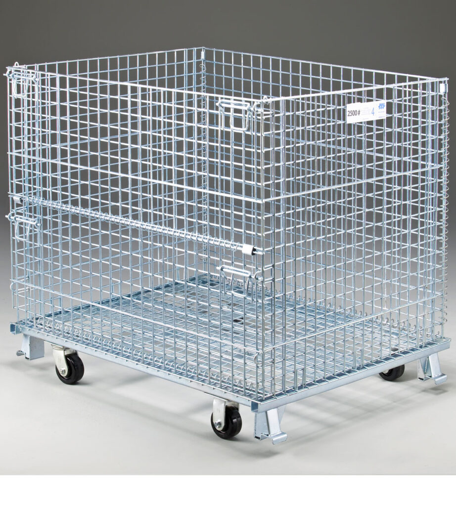 Wire Container with Casters