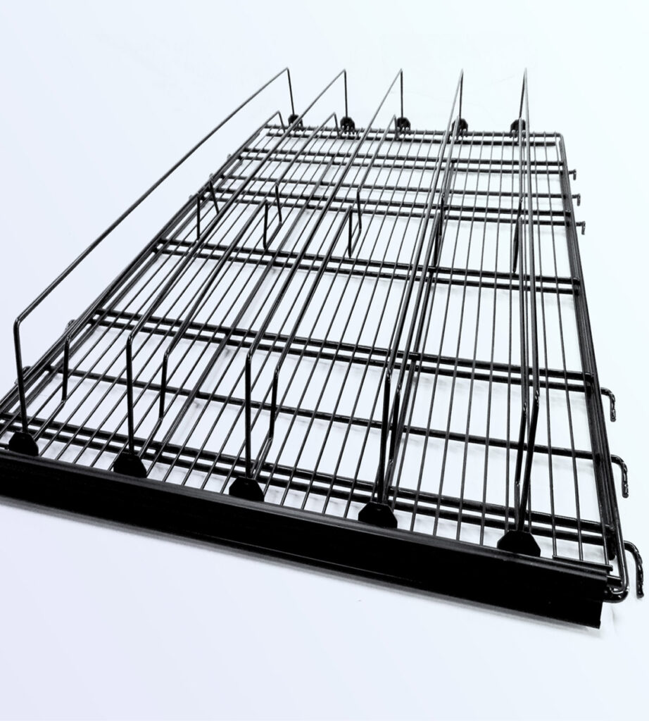 Dairy Shelf with Lane Dividers