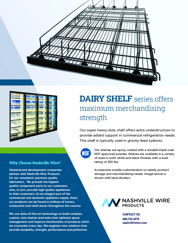 Nashville Wire Dairy Shelf