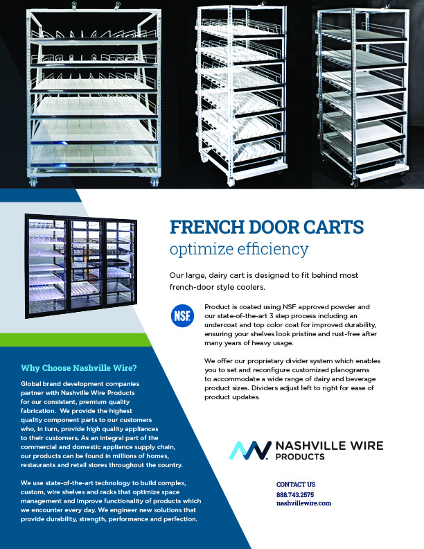 Nashville Wire French Door Carts