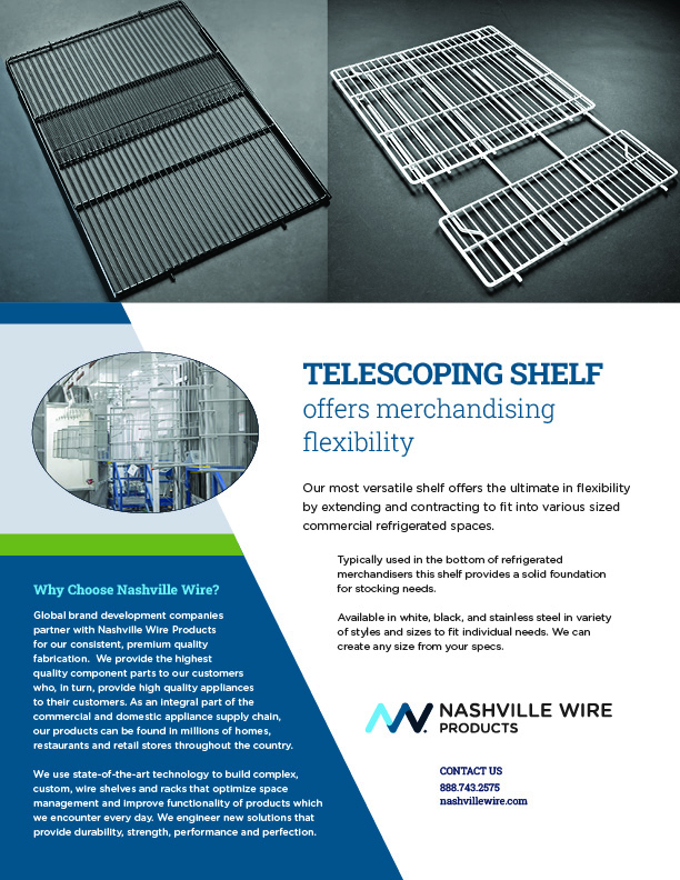 Nashville Wire Telescoping Shelf